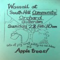 St Sampson's wassail at Golberdon Community Orchard