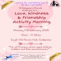 South Hill Parish Hall - Love & Kindness Activity Morning